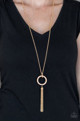 Straight To The Top - Gold Necklace Paparazzi Accessories