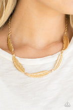 Load image into Gallery viewer, Light Flight Gold Necklace Paparazzi Accessories
