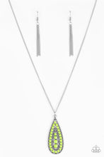 Load image into Gallery viewer, Tiki Tease Green Necklace Paparazzi Accessories