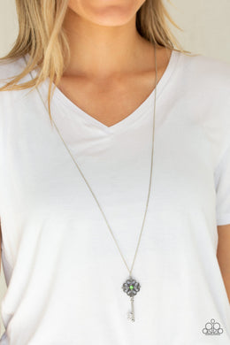 Got It On Lock Green Necklace Paparazzi Accessories