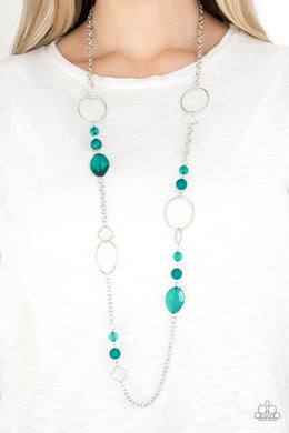 Very Visionary - Green Necklace Paparazzi Accessories