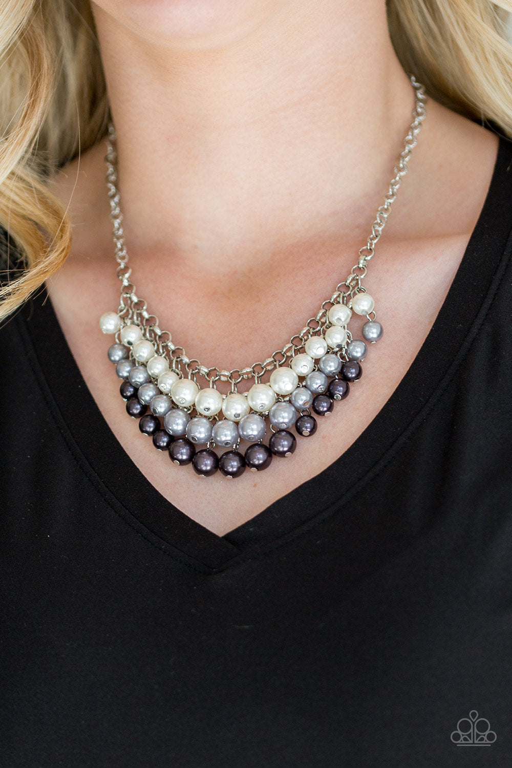 Run For The HEELS! - Multi Pearl Necklace Paparazzi Accessories
