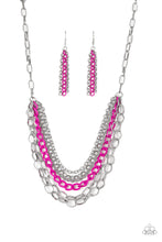 Load image into Gallery viewer, Color Bomb Pink Necklace Paparazzi Accessories