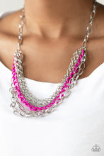 Load image into Gallery viewer, Color Bomb Pink Necklace Paparazzi Accessories