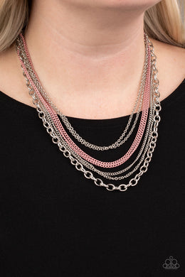 Intensely Industrial - Pink Necklace Paparazzi Accessories