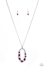 Load image into Gallery viewer, Spotlight Social Pink Rhinestone Necklace Paparazzi Accessories