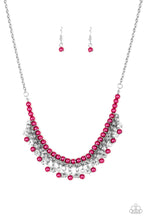 Load image into Gallery viewer, Future Fashionista Pink Pearl Rhinestone Necklace Paparazzi Accessories