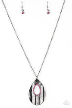 Load image into Gallery viewer, Stop TEARDROP and Roll Pink Necklace Paparazzi Accessories
