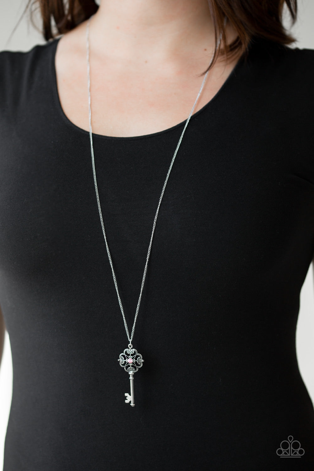 Got It On Lock Pink Necklace Paparazzi Accessories