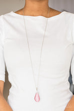 Load image into Gallery viewer, Friends in Glow Places Pink Moonstone Necklace Paparazzi Accessories