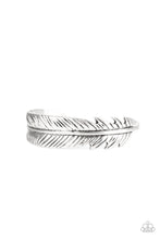 Load image into Gallery viewer, Tran-QUILL-ity Silver Cuff Paparazzi Accessories