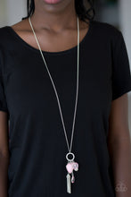 Load image into Gallery viewer, Haute Heartbreaker PINK Necklace Paparazzi Accessories