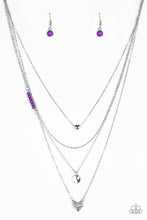 Load image into Gallery viewer, Gypsy Heart Purple Necklace Paparazzi Accessories