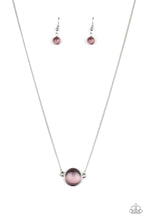Load image into Gallery viewer, Rose-Colored Glasses - Purple Cat&#39;s Eye Necklace Paparazzi Accessories