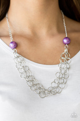 Daring Diva Purple Necklace Paparazzi Accessories