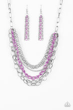 Load image into Gallery viewer, Color Bomb Purple Necklace Paparazzi Accessories
