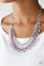 Load image into Gallery viewer, Color Bomb Purple Necklace Paparazzi Accessories