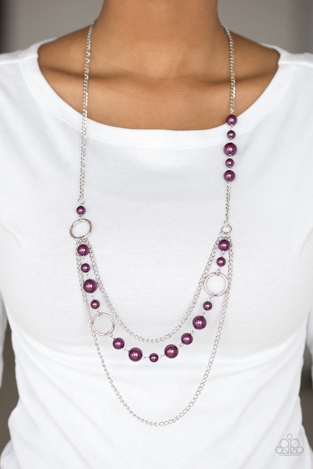 Party Dress Princess Purple Pearl Necklace Paparazzi Accessories