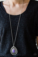 Load image into Gallery viewer, Summer Sunbeam - Purple Stone Necklace Paparazzi Accessories