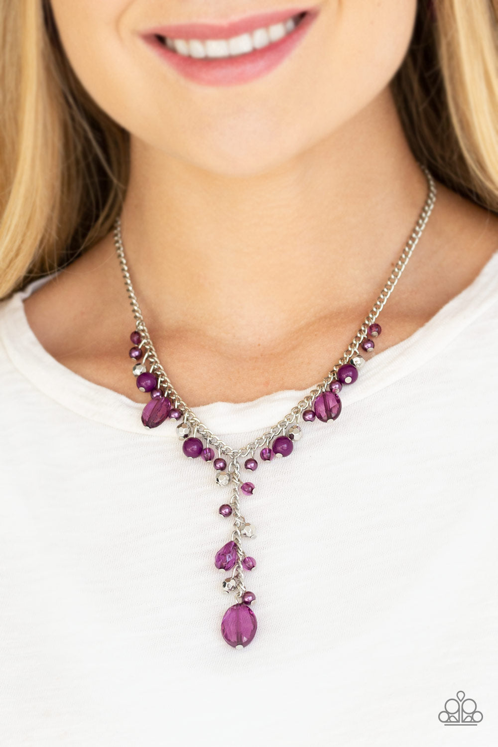 Crystal Couture - Purple Necklace Paparazzi Accessories