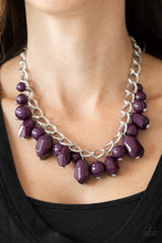 Load image into Gallery viewer, Gorgeously Globetrotter Purple Necklace Paparazzi Accessories