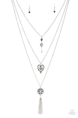 Love Opens All Doors Purple Necklace Paparazzi Accessories