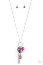 Load image into Gallery viewer, Haute Heartbreaker Purple Necklace Paparazzi Accessories