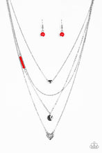 Load image into Gallery viewer, Gypsy Heart - Red Necklace Paparazzi Accessories