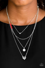 Load image into Gallery viewer, Gypsy Heart - Red Necklace Paparazzi Accessories