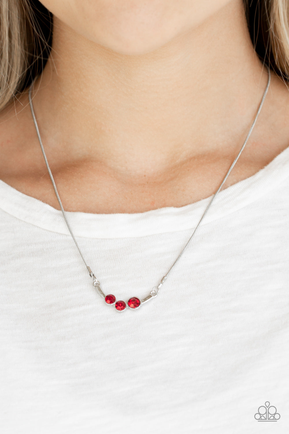 Sparkling Stargazer Red Necklace Paparazzi Accessories