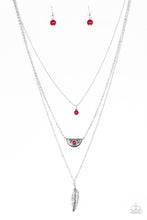 Load image into Gallery viewer, Sahara Sparrow Red Necklace Paparazzi Accessories