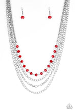 Load image into Gallery viewer, Extravagant Elegance Red Necklace Paparazzi Accessories