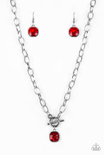 Load image into Gallery viewer, Dynamite Dazzle Red Toggle Necklace Paparazzi Accessories