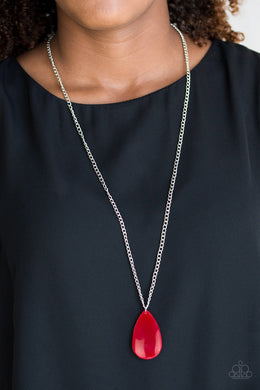 So Pop-YOU-lar Red Necklace Paparazzi Accessories