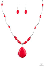 Load image into Gallery viewer, Explore The Elements Red Necklace Paparazzi Accessories