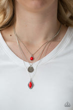 Load image into Gallery viewer, Tide Drifter - Red Necklace Paparazzi Accessories