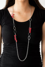 Load image into Gallery viewer, Flirty Foxtrot - Red Necklace Paparazzi Accessories
