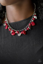 Load image into Gallery viewer, Flirtatiously Florida Red Necklace Paparazzi Accessories