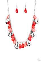 Load image into Gallery viewer, Hurricane Season Red Necklace Paparazzi Accessories