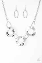 Load image into Gallery viewer, Modern Mechanics Silver Necklace Paparazzi Accessories
