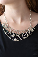 Load image into Gallery viewer, Strike While Haute Silver Necklace Paparazzi Accessories
