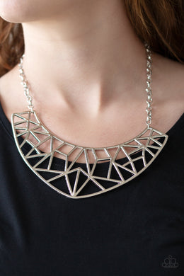 Strike While Haute Silver Necklace Paparazzi Accessories