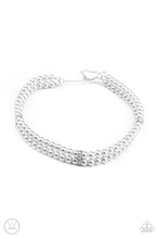 Load image into Gallery viewer, Put On Your Party Dress - Silver Pearl Choker Necklace Paparazzi Accessories
