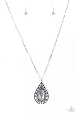 Total Tranquility Silver Necklace Paparazzi Accessories