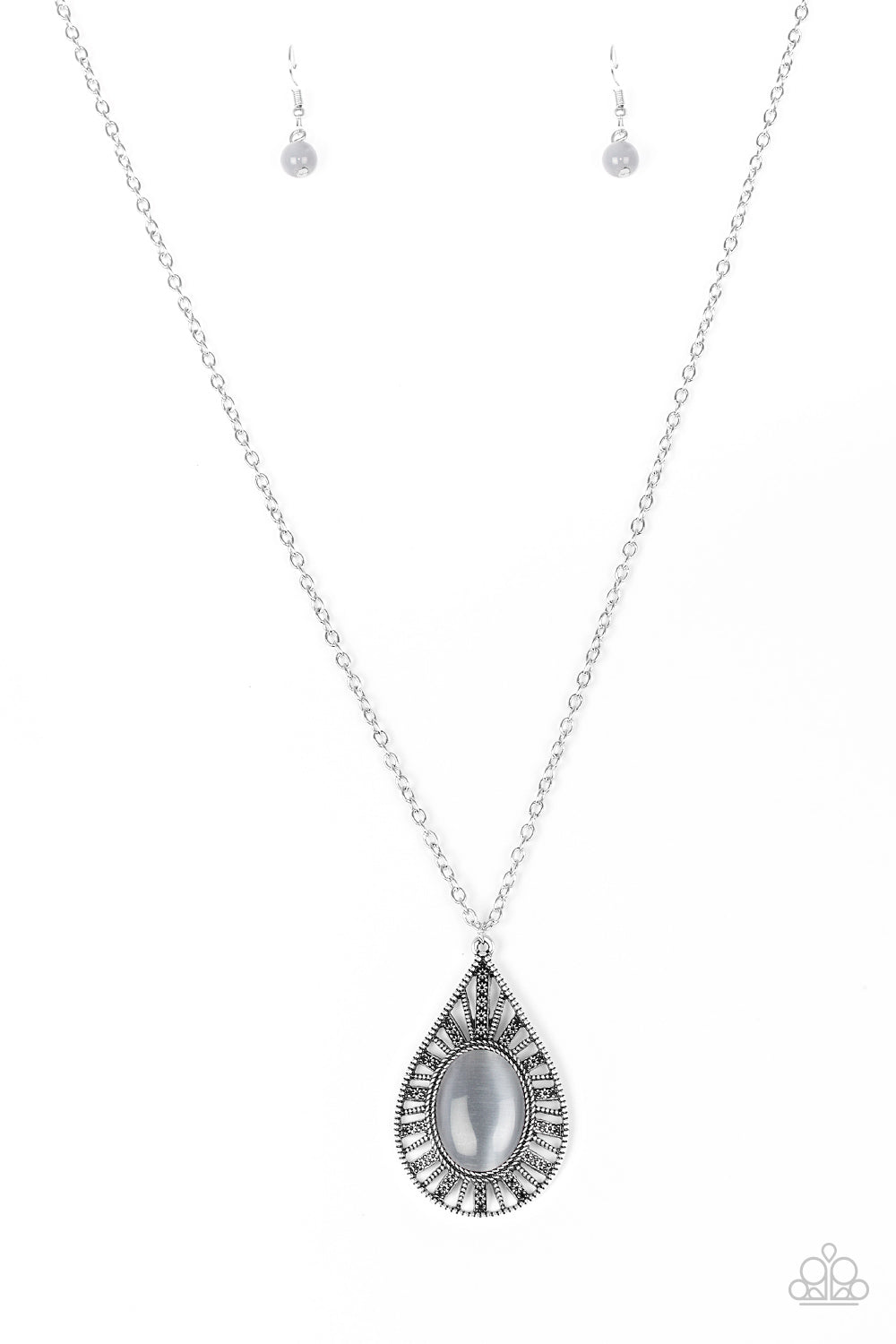 Total Tranquility Silver Necklace Paparazzi Accessories