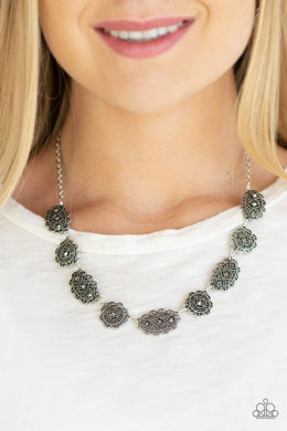 Vintage Vogue - Silver Necklace Paparazzi Accessories