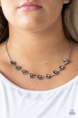 Starlit Socials Silver Necklace Paparazzi Accessories
