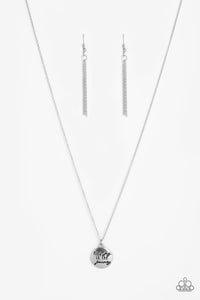 inspirational,short necklace,silver,Find Joy - Silver Necklace