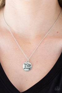 inspirational,short necklace,silver,Find Joy - Silver Necklace