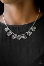 Load image into Gallery viewer, Less is Amour Silver Necklace Paparazzi Accessories